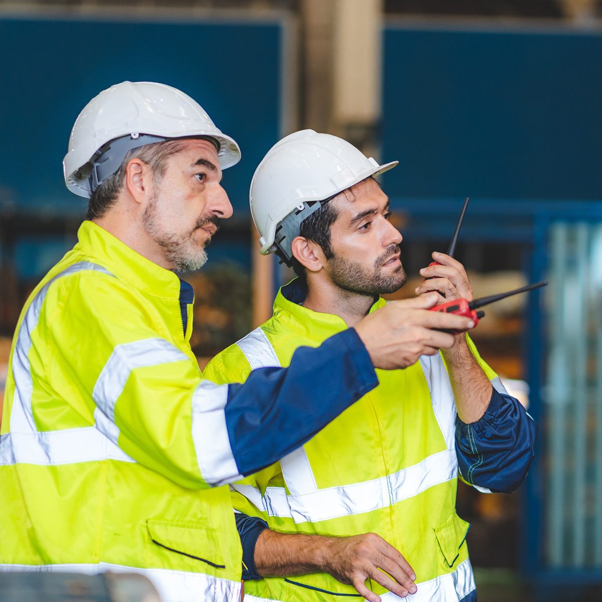 Workers at site