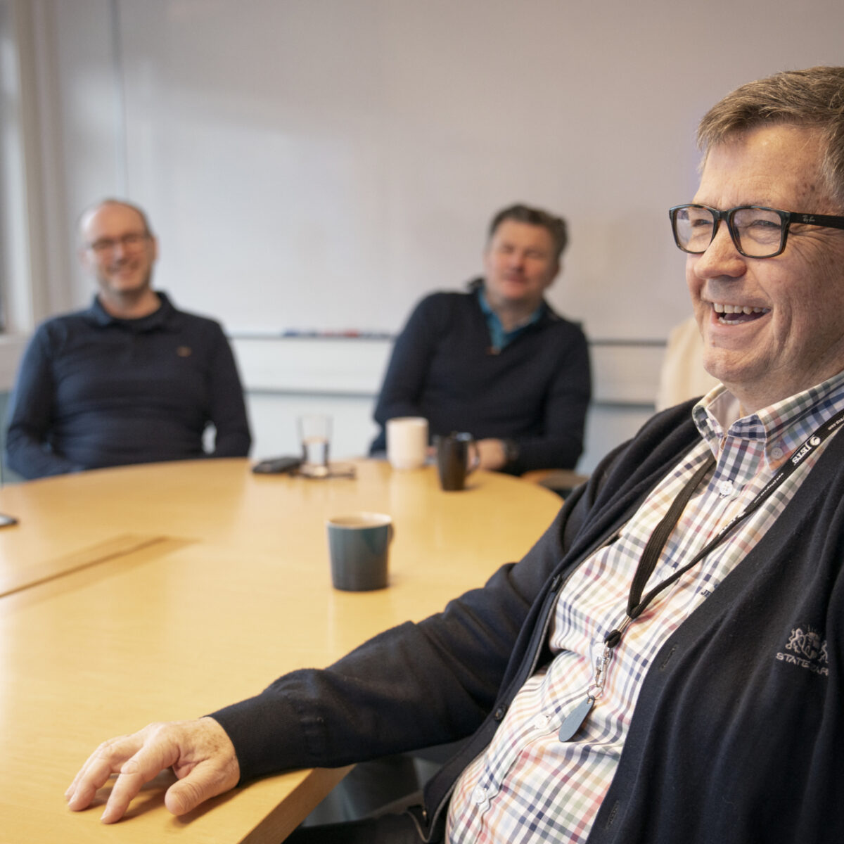 Photo of Tor Rønnestad and rest of the Research & Development team at JETS