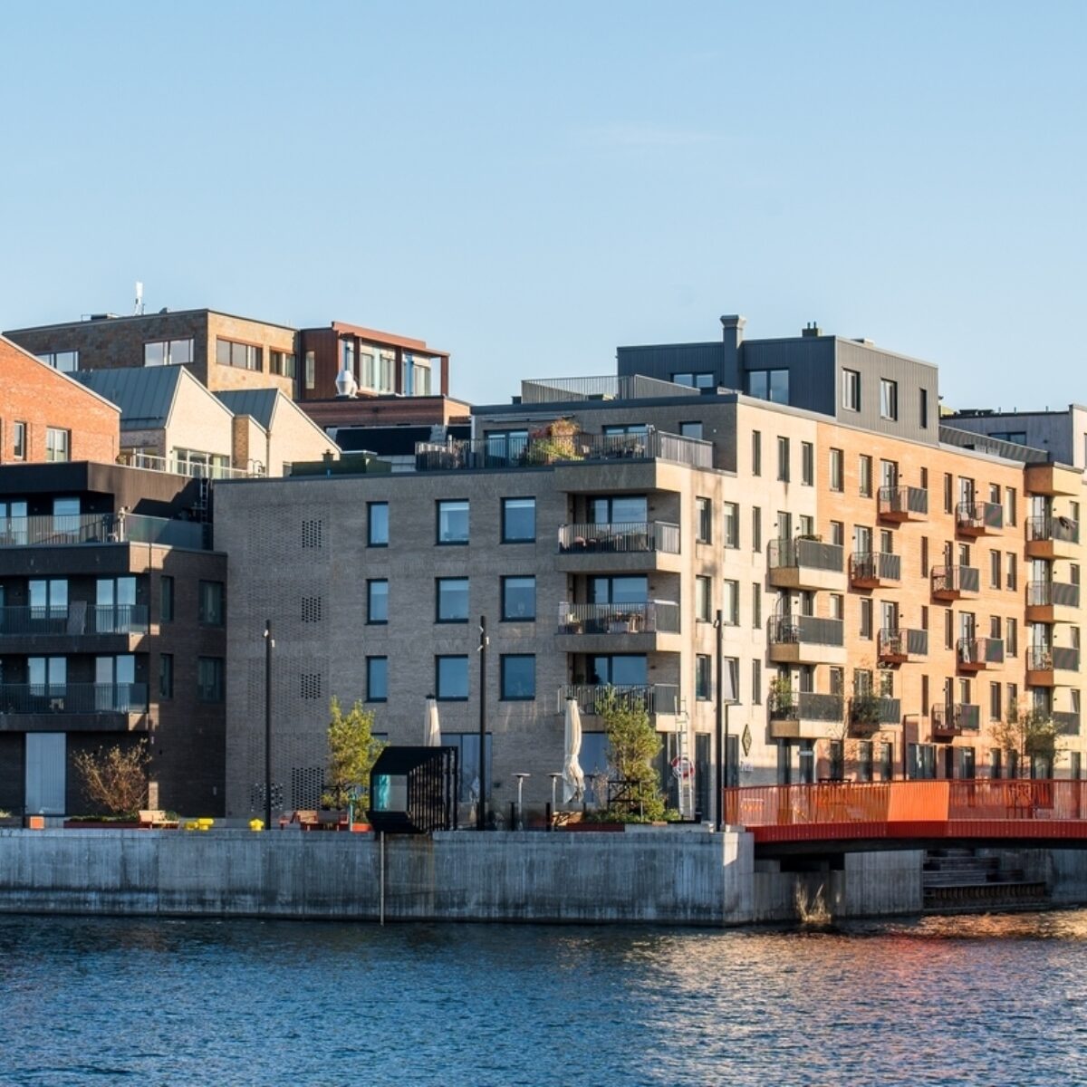 Picture of buildings close to the sea, in Helsingborg, Sweden