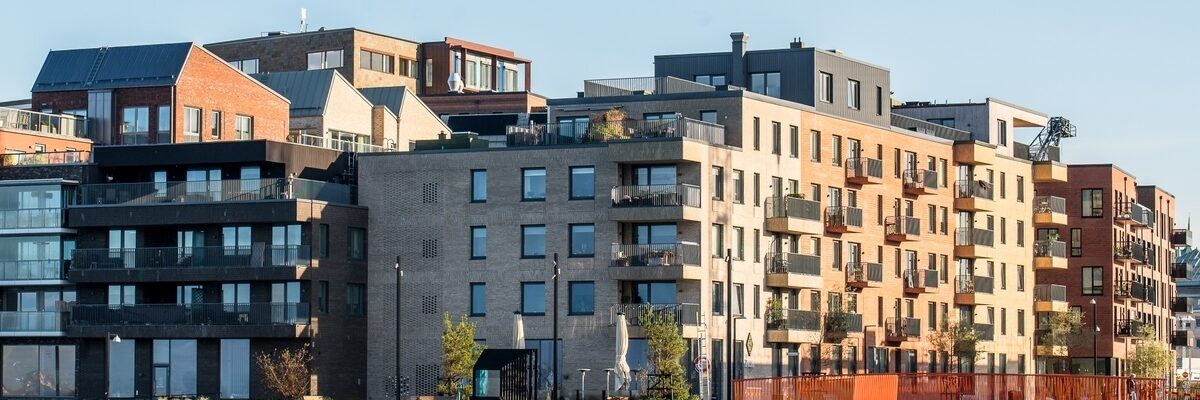 Picture of buildings close to the sea, in Helsingborg, Sweden