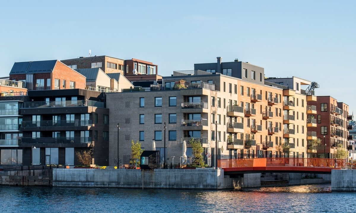 Picture of buildings close to the sea, in Helsingborg, Sweden
