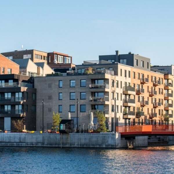 Picture of buildings close to the sea, in Helsingborg, Sweden