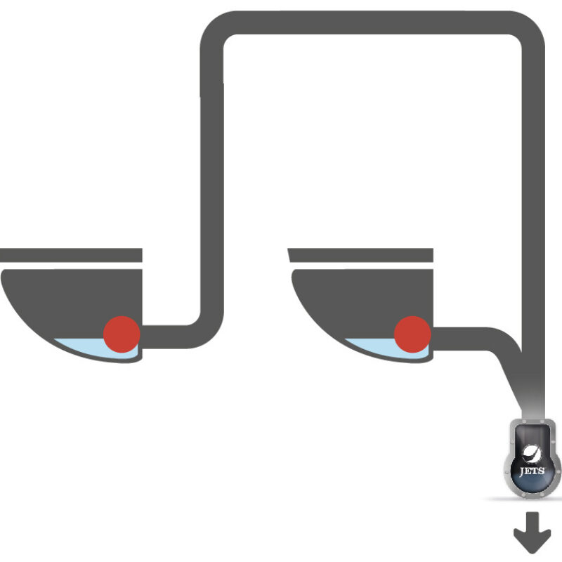 Jets Illustration Vacuum toilets