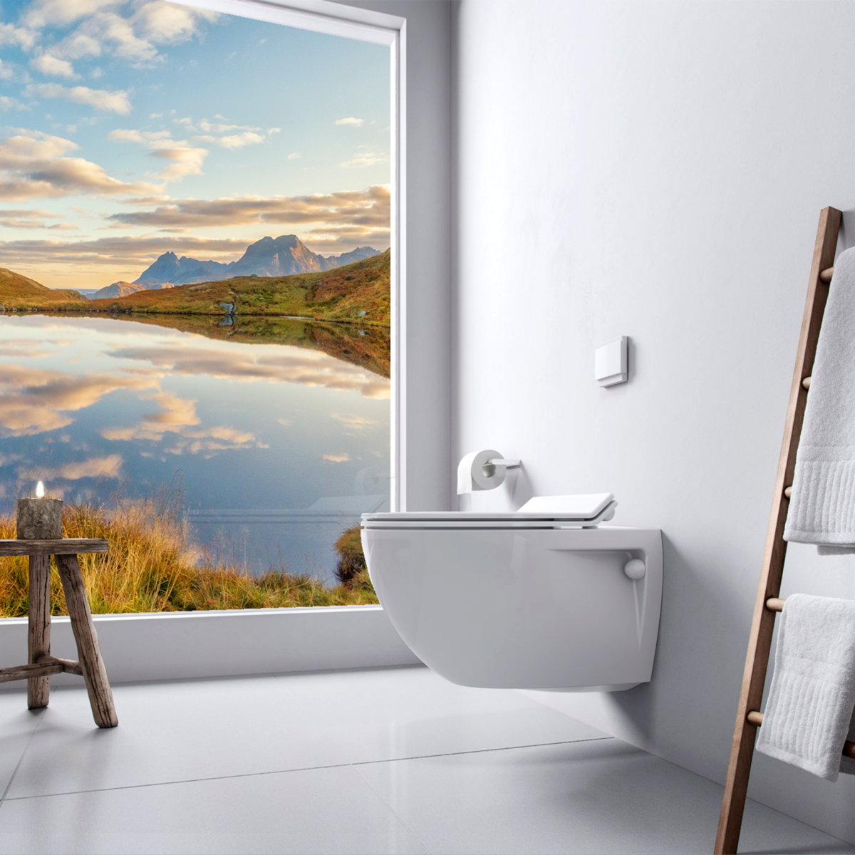 Jets image 3 D interior toilet porcelain wall Jade view Host Natur 2
