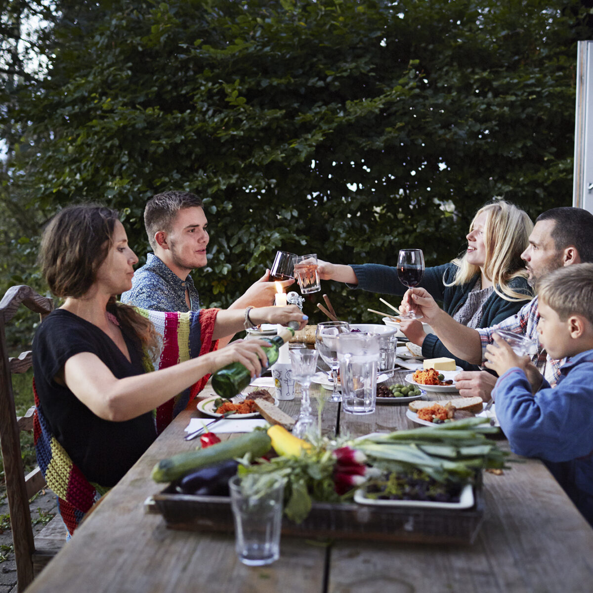 Jets image CAB image Dinner Family Toast Getty Images 465975819 small