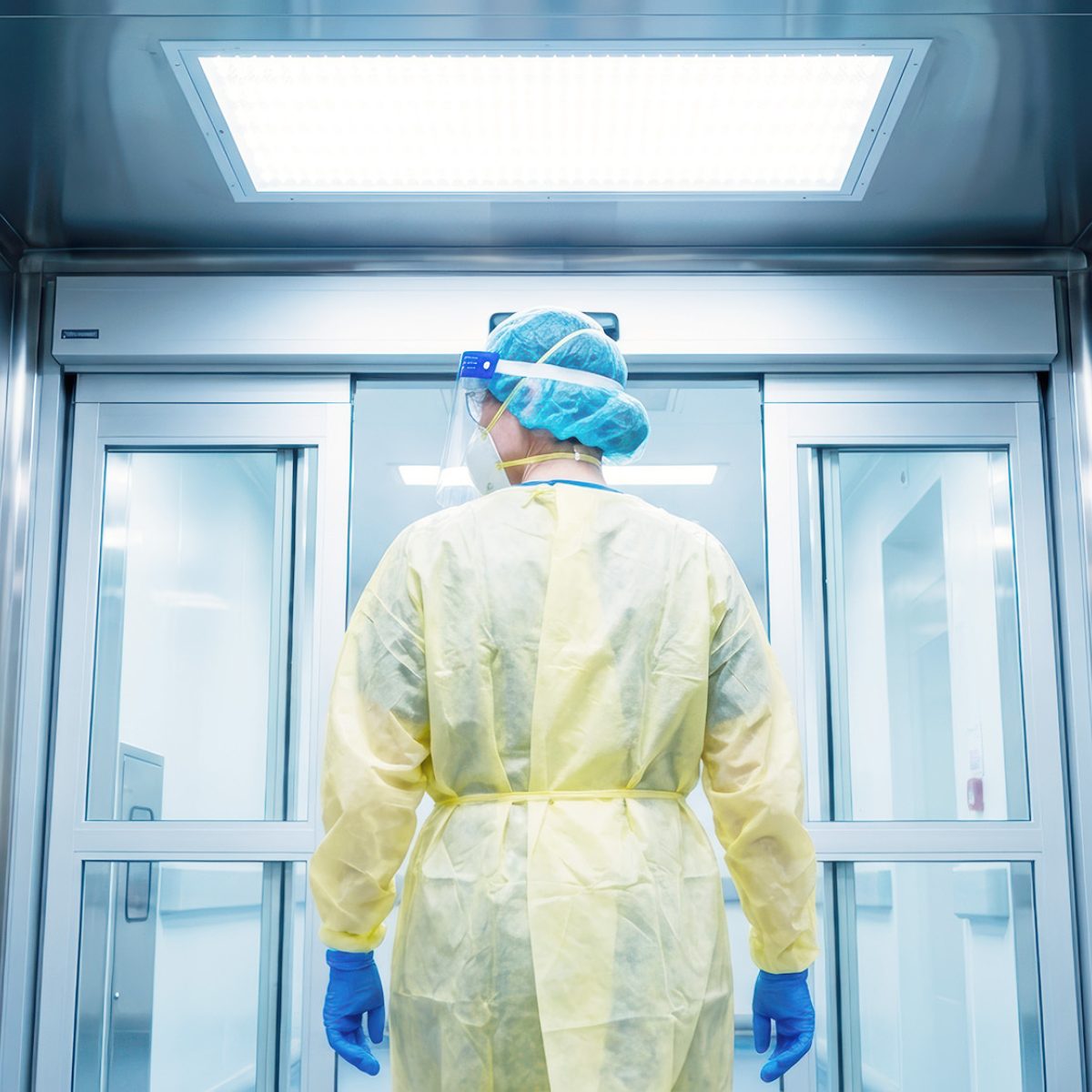 Hospital staff in hospital environment