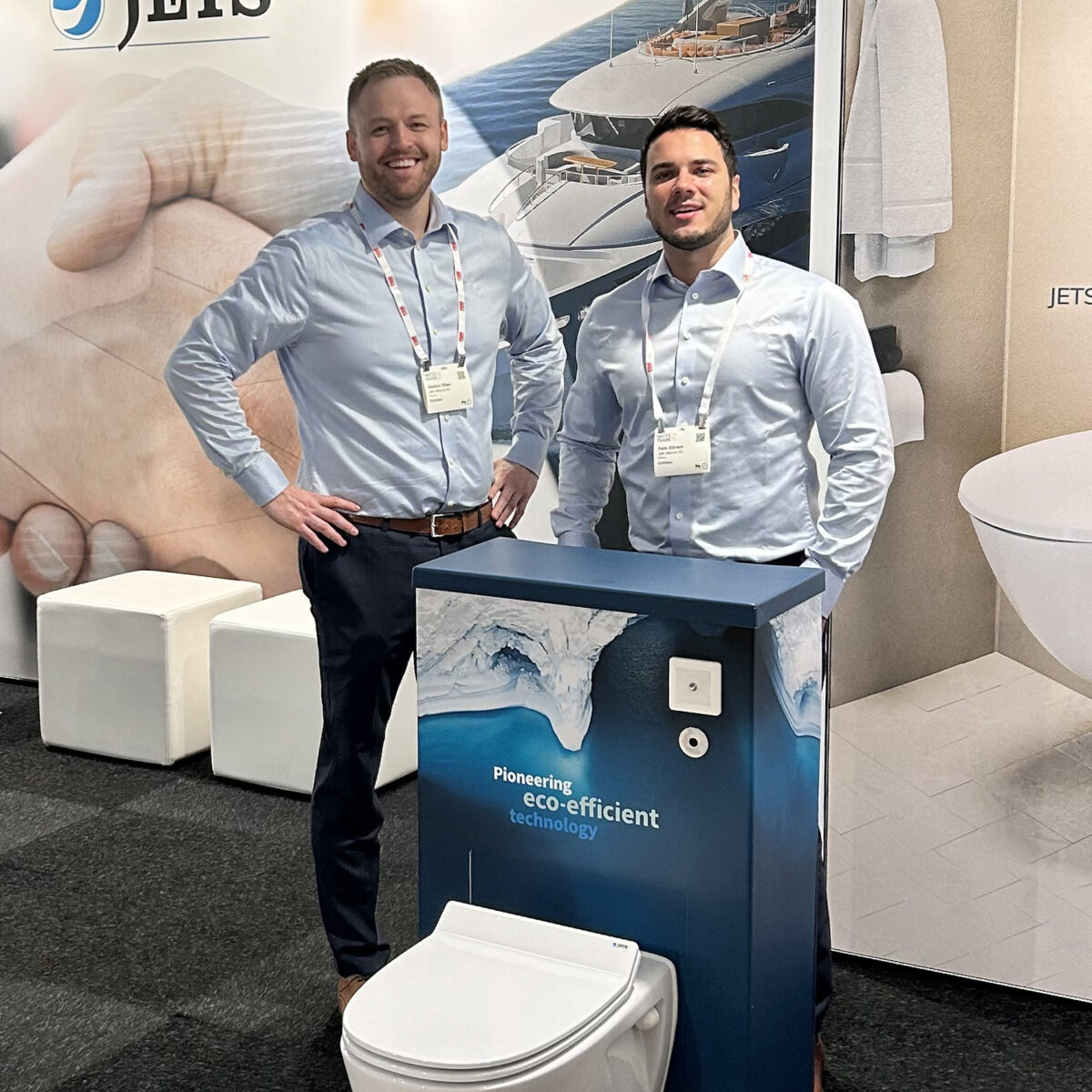 Haakon Riise and Felix Eikrem from JETS at Metstrade 2024